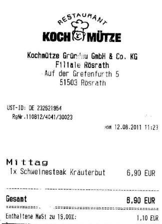 unilaw Hffner Kochmtze Restaurant